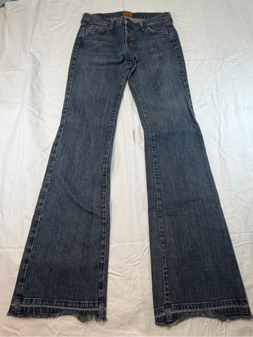 James Jeans Dark Indigo Flare Jeans button Fly